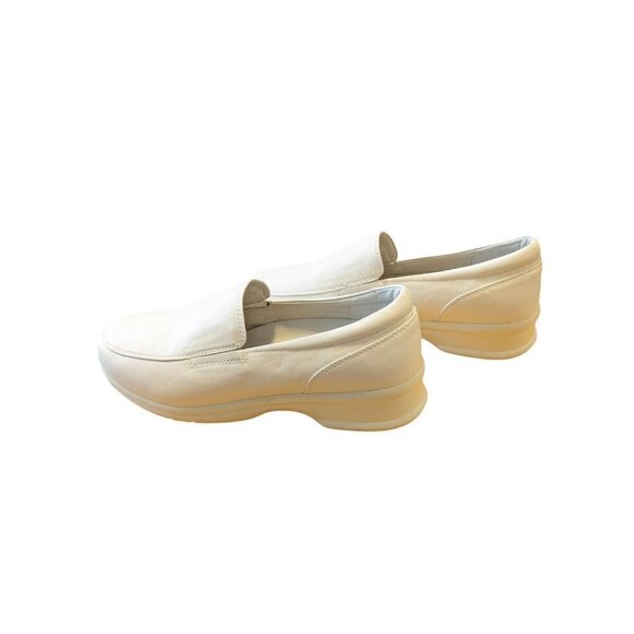 Propet Ortho WPRX13 Womens 10 Nursing Temple Shoe Loafers Slip On White Leather - Picture 3 of 7